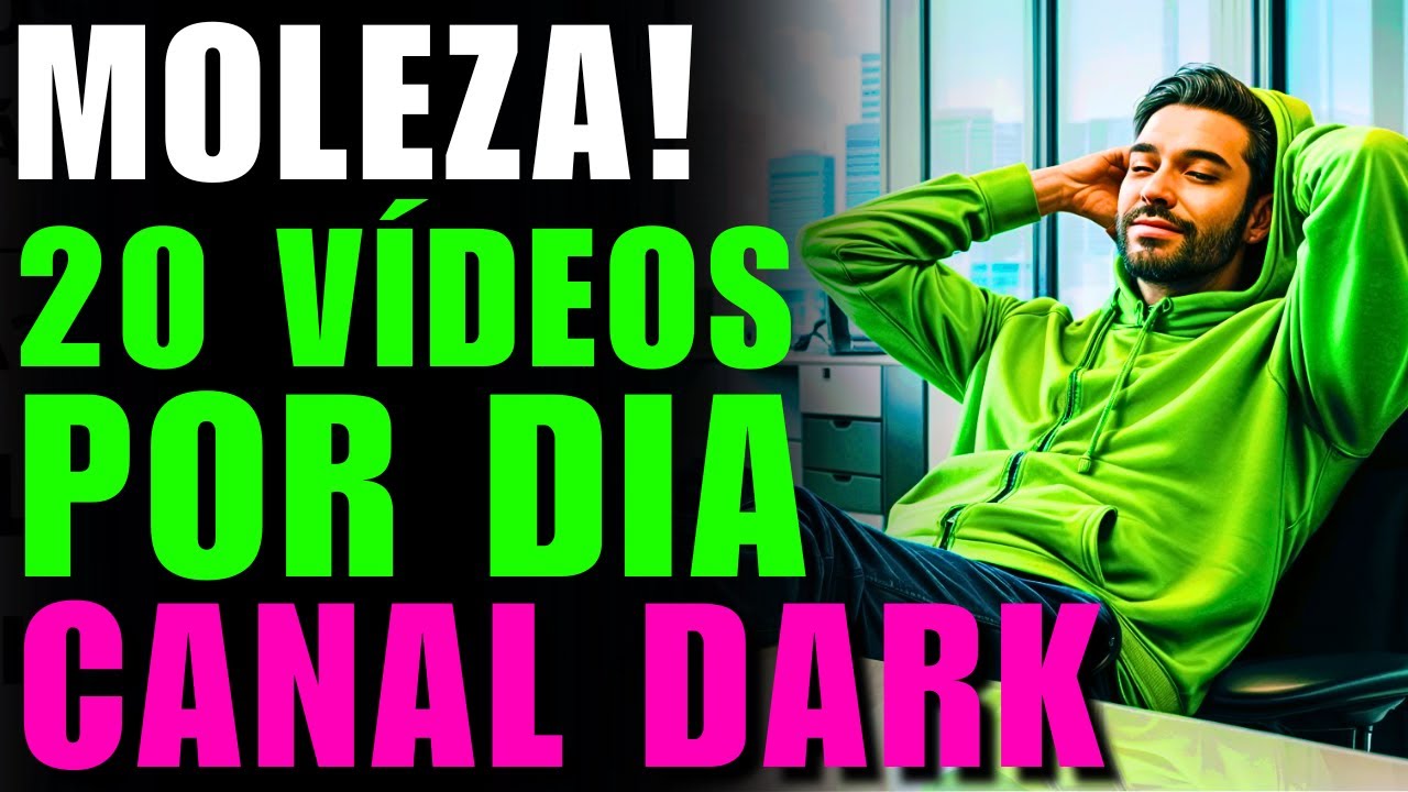A Forma PREGUIÇOSA de CRIAR 20 VÍDEOS POR DIA em CANAIS DARK (Até Vovó Consegue kkk)