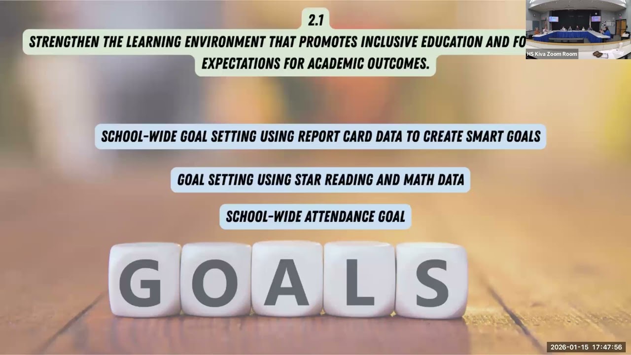 School Committee Meeting - January 15, 2026