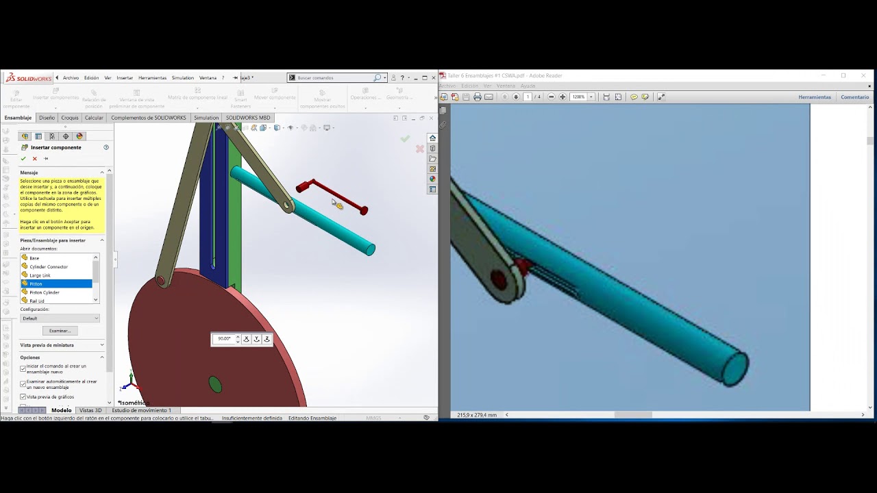 Como hacer un ensamblaje en SOLIDWORKS FÁCILMENTE #3 -Los mecatrónicos