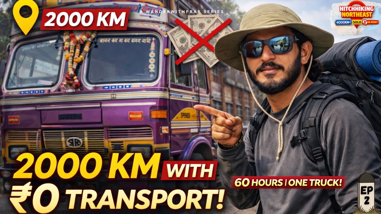 What Happens When You Travel 2000 KM in a Truck With NO Money? | EP-2