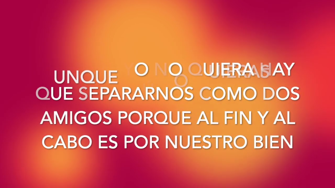 Queriendo y No   KARAOKE
