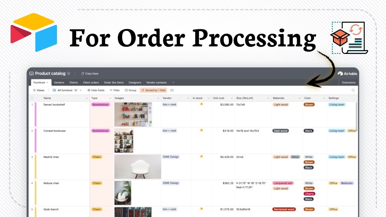 How to use Airtable for order processing (Basic Workflow Setup)