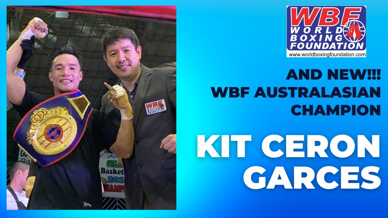 The New WBF Australasian Flyweight Champion, Kit Ceron Garces