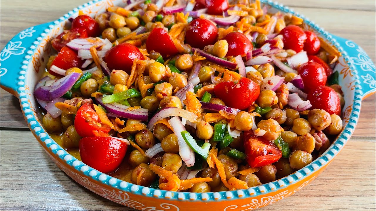 High Protein Chickpea Salad 🥗Plant-based |Healthy Salad Recipe for Vegetarian and Vegan Diet