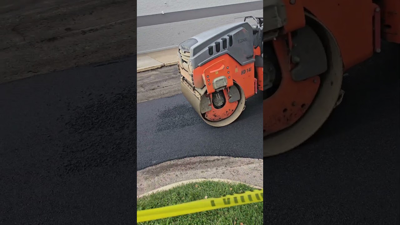 Road Roller driving skill, VA#shorts #trending #usa