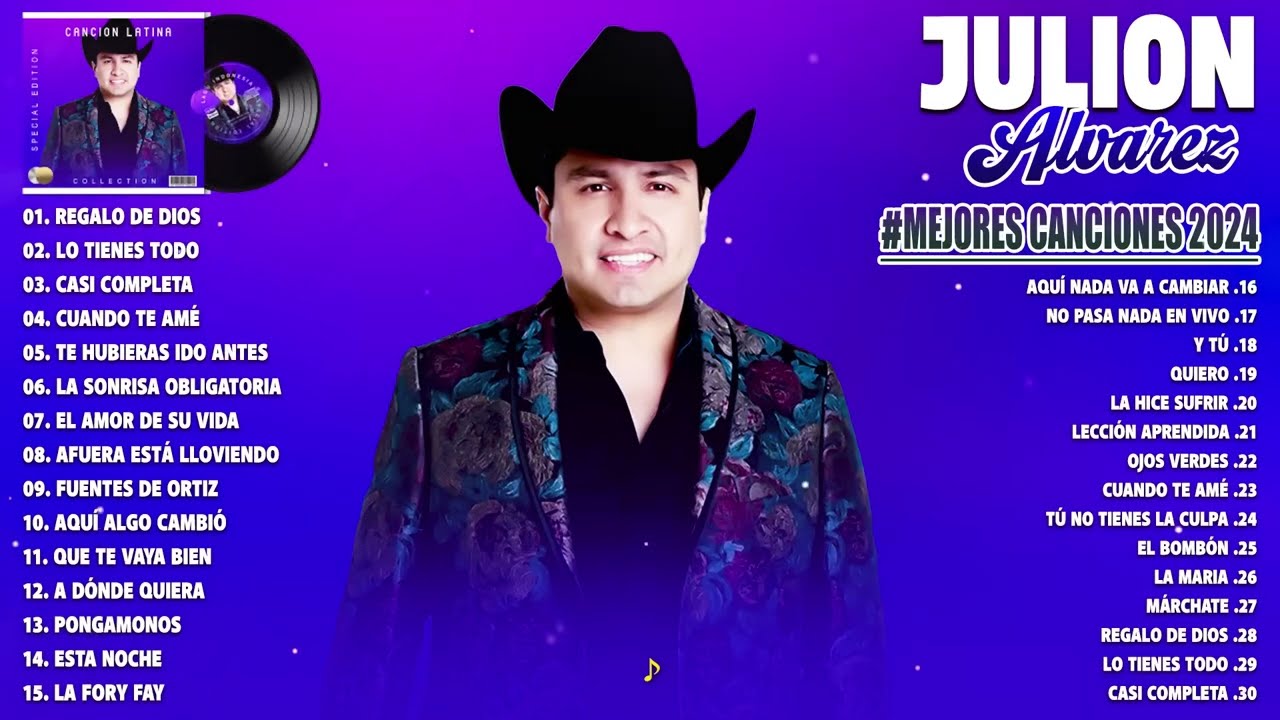 Julion Alvarez Mix 2024 - Mejores Canciones de Julión Álvarez Y Su Norteño Banda  Album Completo