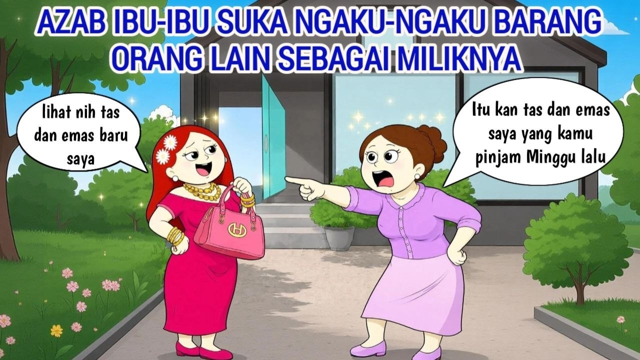 AZAB IBU-IBU SUKA NGAKU-NGAKU BARANG ORANG LAIN SEBAGAI MILIKNYA | ANIMASI AZAB