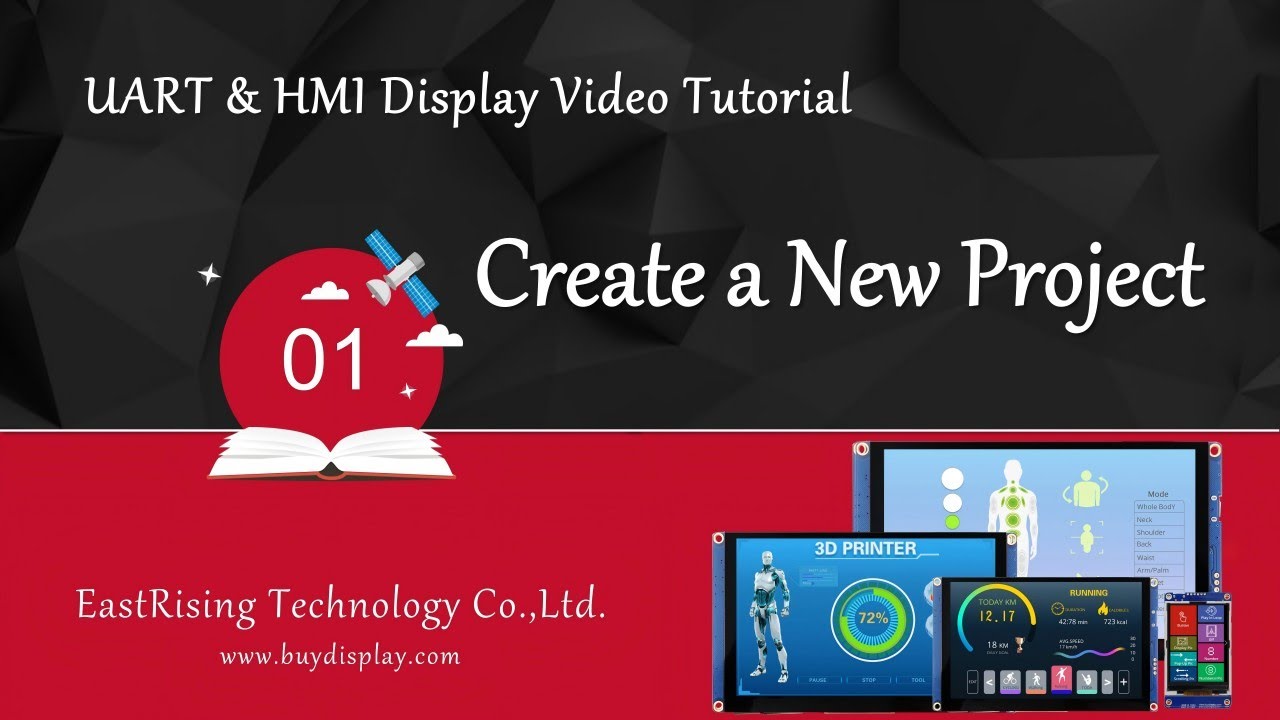 1-Create a New Project for UI Editor II of HMI/UART TFT LCD Display Module