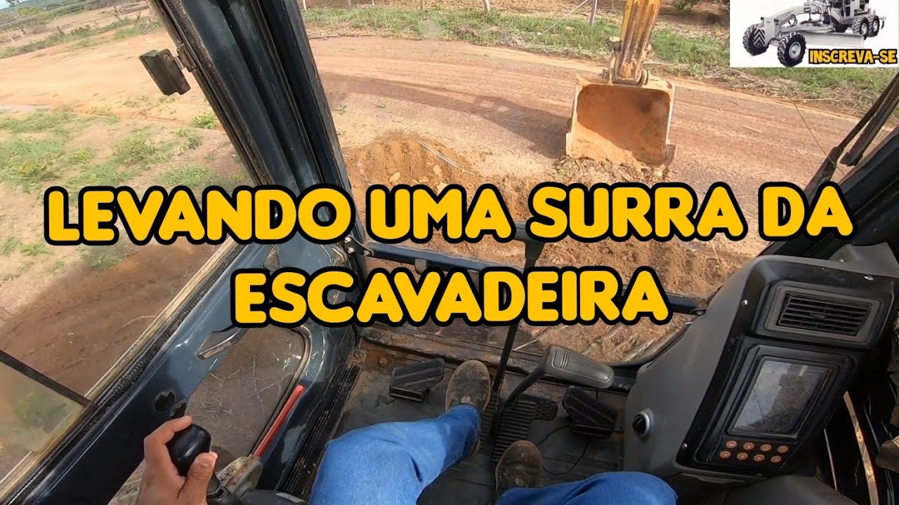 Finalizando a série na escavadeira hidráulica MAXXOR 210