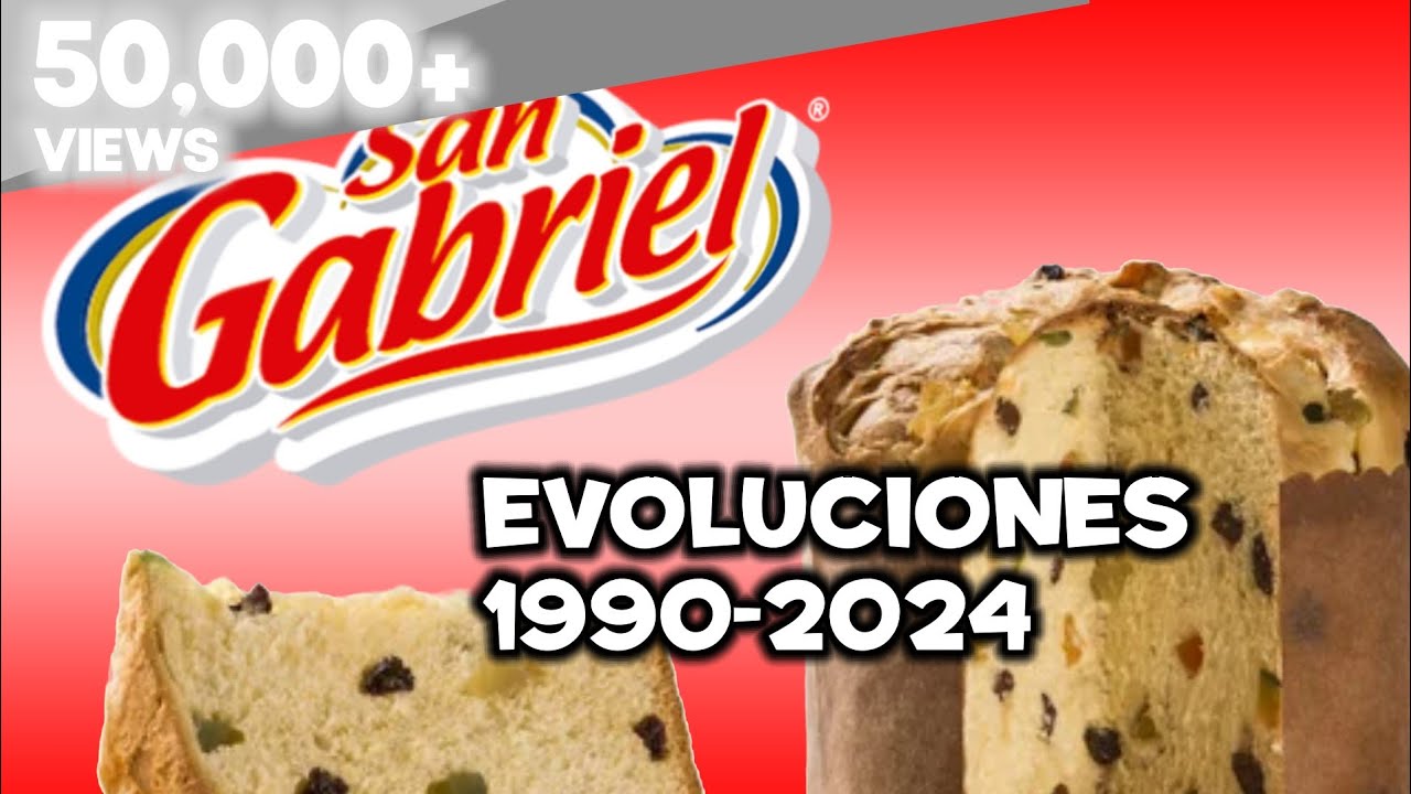 San Gabriel Paneton navidad Evoluciónes 1990 2024