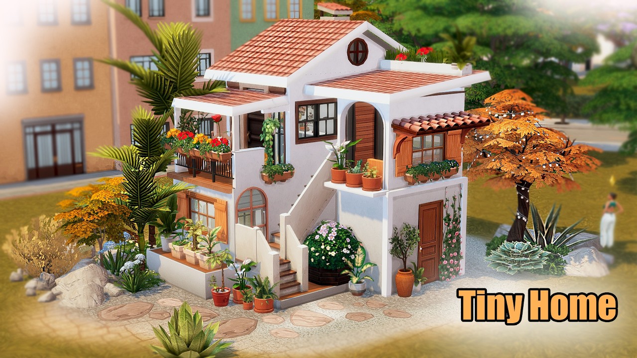 DESERT TINY HOME :  The Sims 4 Enchanted by Nature : #sims4build