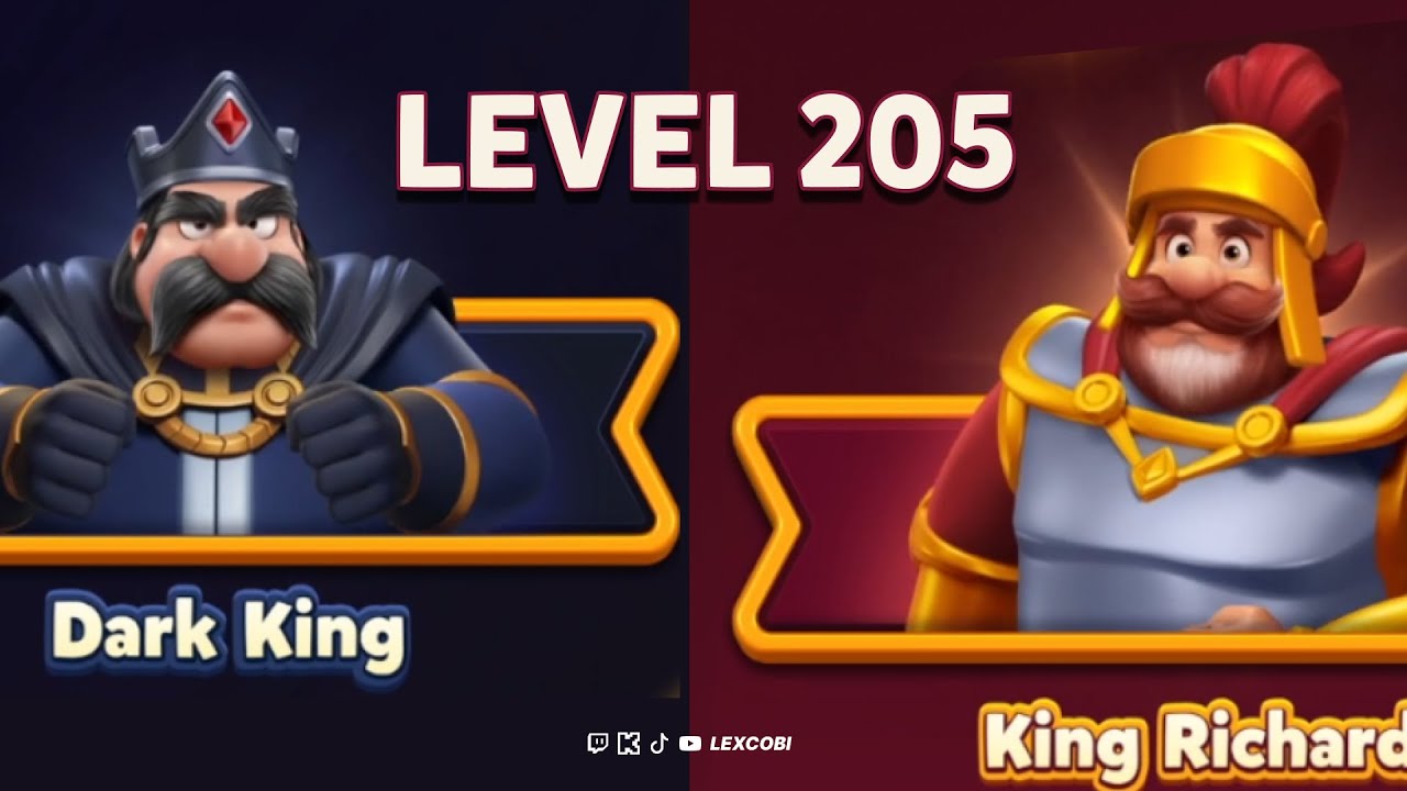 Royal Kingdom Level 205 - No Boosters Used - Dark King VS King Richard