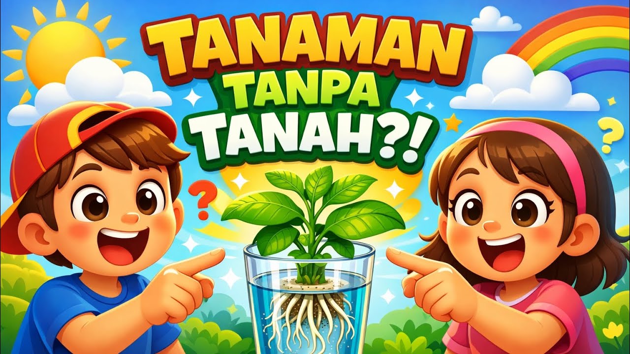 WOW! Tanaman Bisa Tumbuh Tanpa Tanah? 🌱💧 Eksperimen Seru!