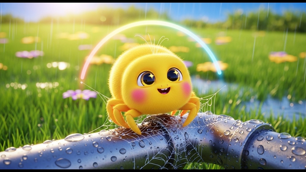 Itsy Bitsy Spider Builds a New Web After the Big Rain 🌧️🕸️ | Brave Climb Song for Kids 🌈