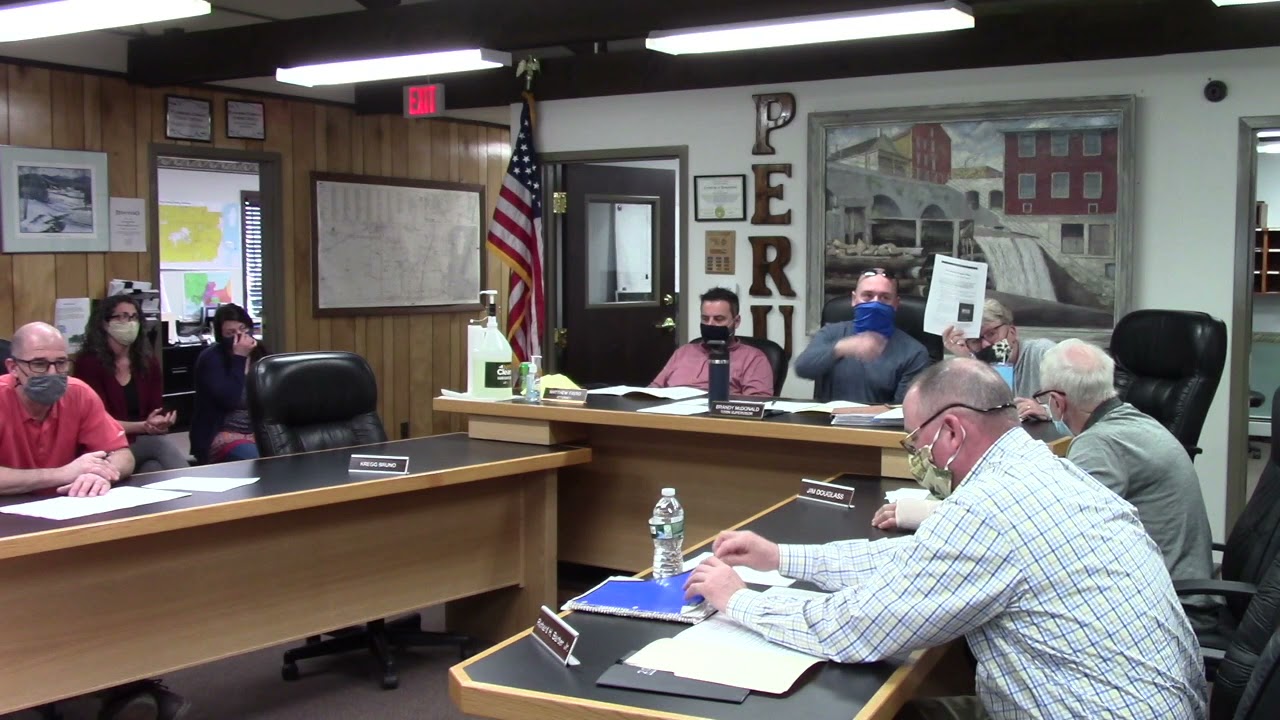 Peru Town Board Meeting   March 22, 2021