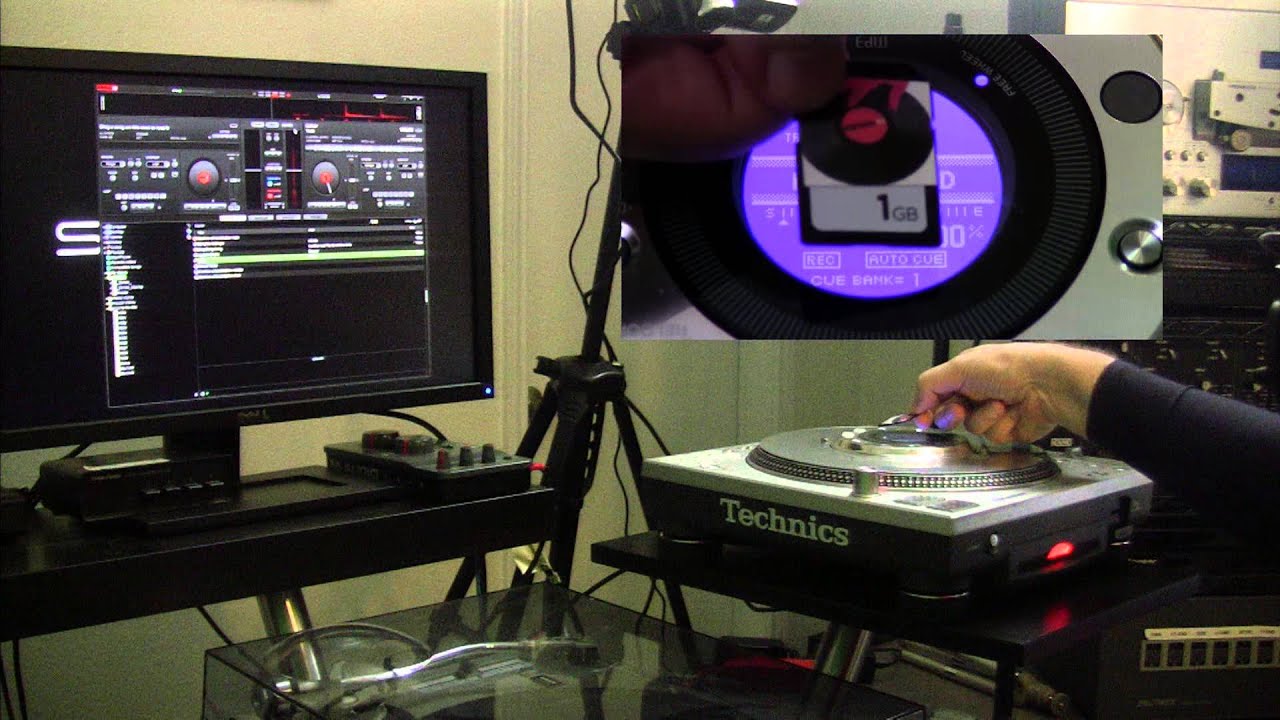 SL-DZ1200 Technics Digital Turntable SD Card Time Codes For Serato,Torq,Traktor,Virtual DJ