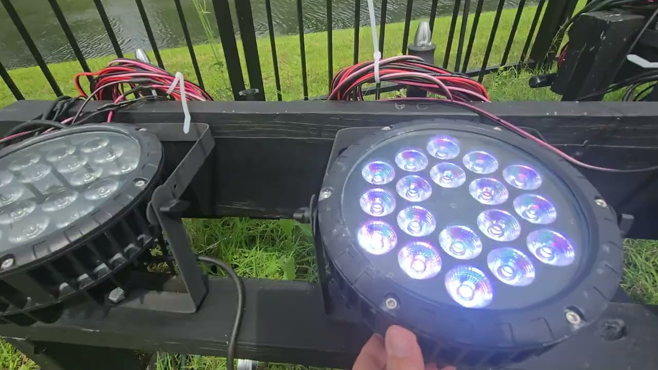 10x 270 RGBW Par Stage Light Waterproof IP65 Stobe Bean DJ Lights 18 LED DMX512 broken