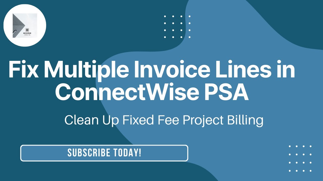 ConnectWise Manage: Troubleshooting Invoice Lines with Ease