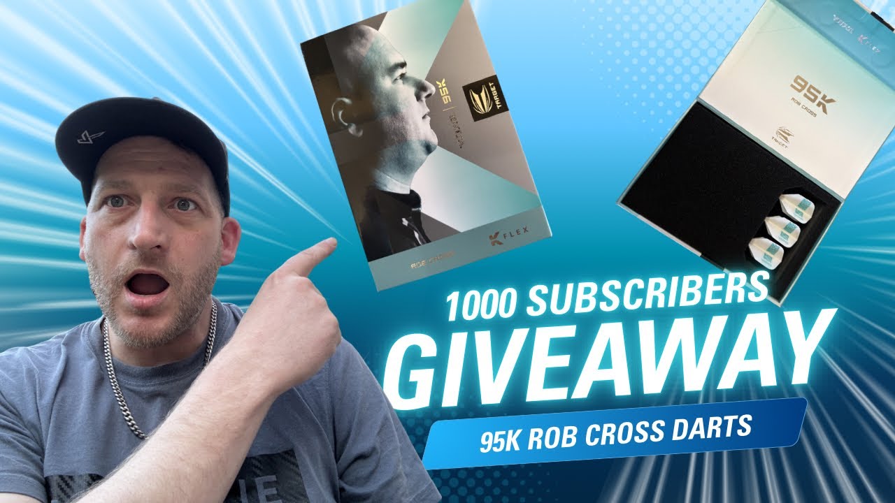 ROB CROSS FREE 95k DARTS,YES THERE FREE A GIVEAWAY FREE TO A SUBSCRIBER