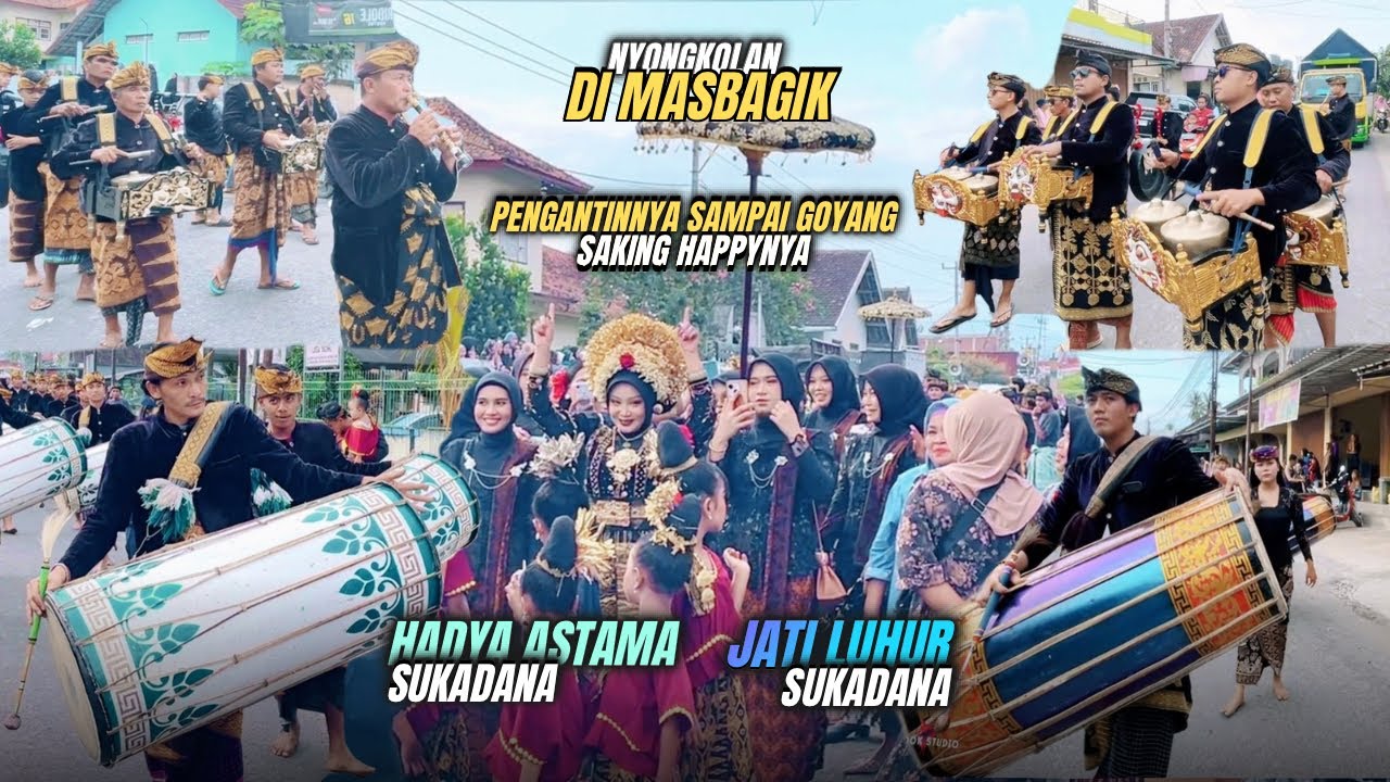 PENGANTINNYA HAPPY BANGET!! || NYONGKOLAN DARI TANJUNG LUAR KE MASBAGIK BERSAMA HADYA & JATI LUHUR