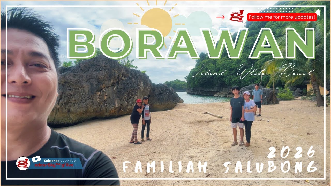Salubong 2026 at Borawan Island White Beach full vlog @edcarSkyglive