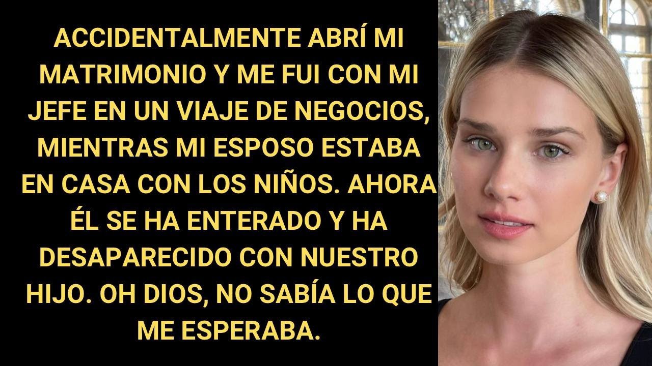 Accidentalmente abrí mi matrimonio y me fui con mi jefe en un viaje de negocios