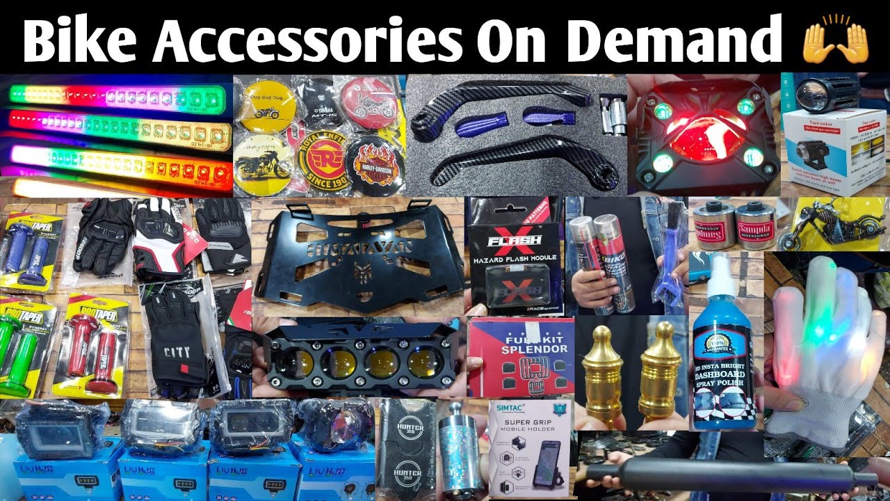 Bike Accessories On Demand🔥🔥 Wholesale/Retail | Bike Accessories Karolbagh #topbikes #bulletstudio