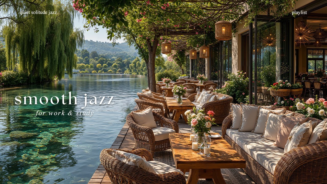Нежная Джазовая Мелодия От Peaceful Balcony Lakeside - Спокойная Утренняя Джазовая Музыка Для Раб...