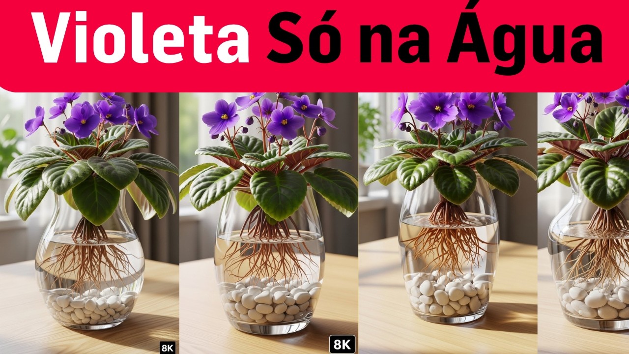 Violeta na Água? Descubra o SEGREDO para Fazer Ela Florir Sem Terra!