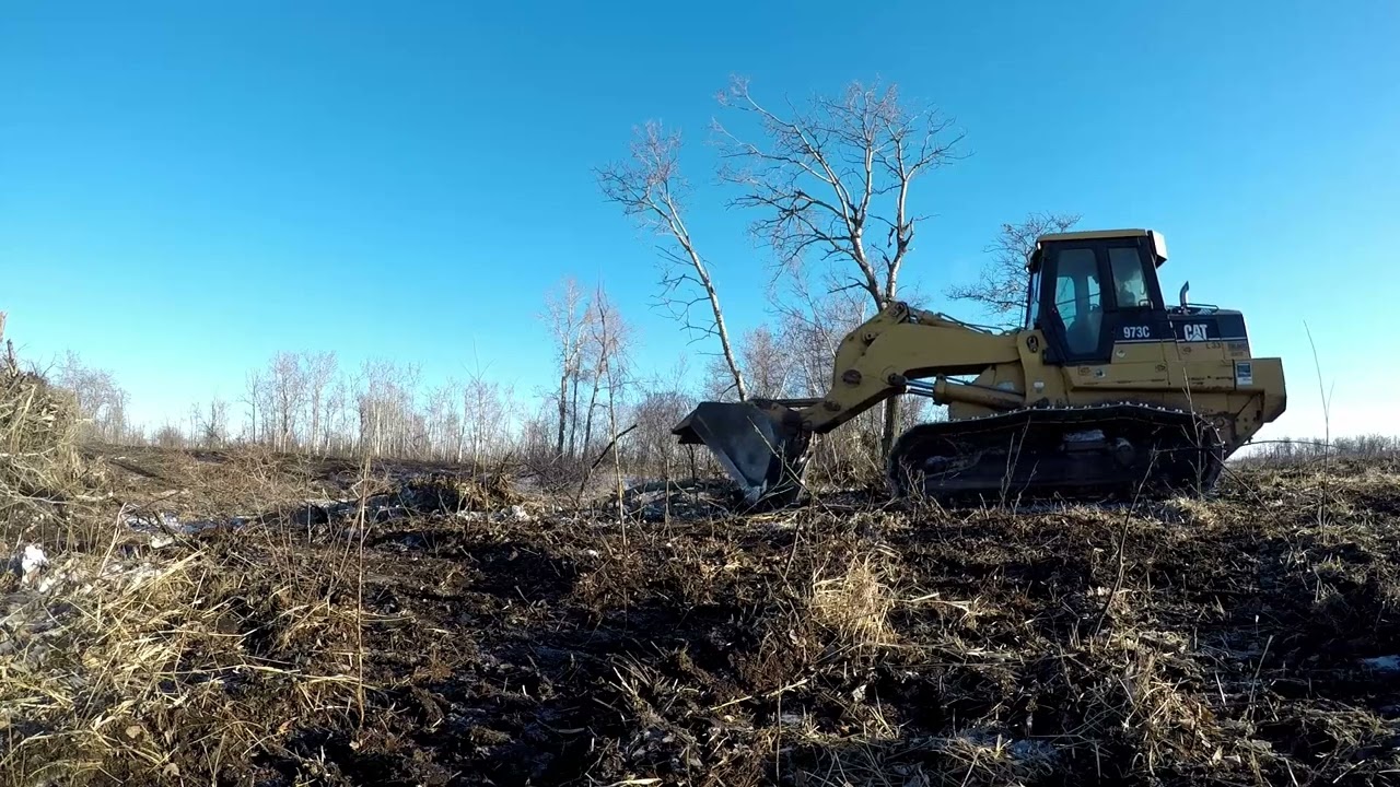 Finished Another Clearing Job Cat 973C Track Loader