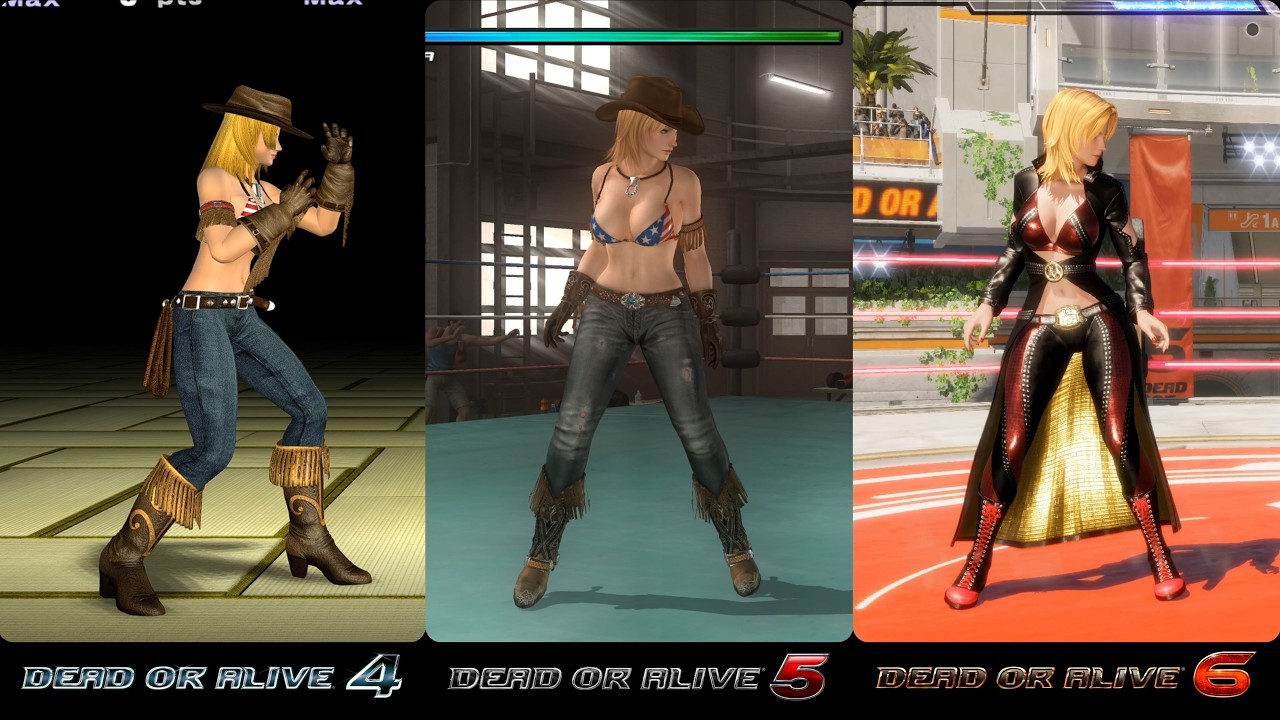Evolution of Dead or Alive Characters  - 1996 to 2019