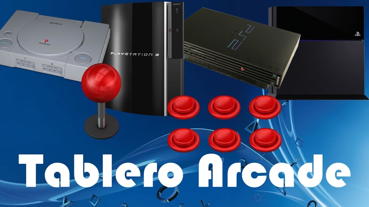 Demostración tablero Arcade para conectar en PS1, PS2, PS3, PS4 y PC