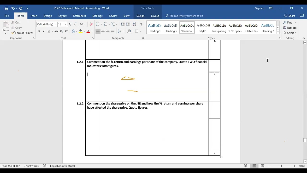 Grade 12 Analysis and Interpretation