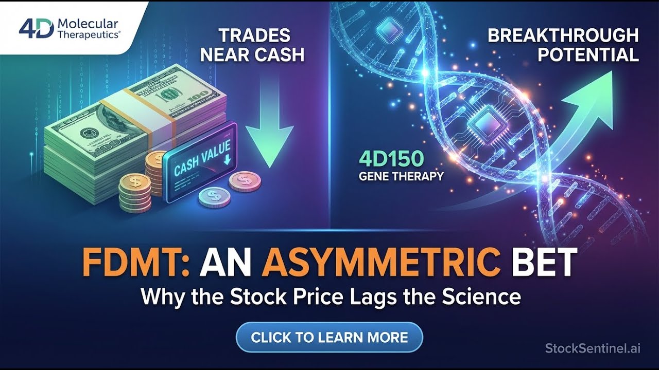 Why FDMT stock trades near cash despite breakthrough 4D150 gene therapy