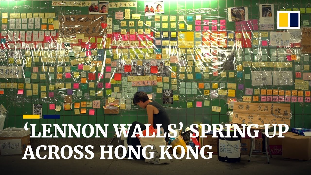 ‘Lennon Walls’ spring up across Hong Kong