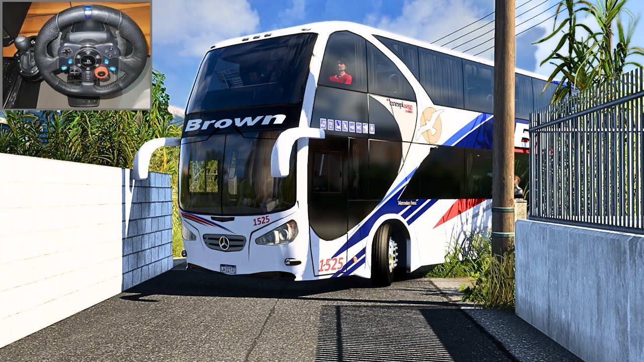 Bus Simulator: Can I Survive This Extreme Narrow Greek Road | logitech g29 steering wheel | #ets2