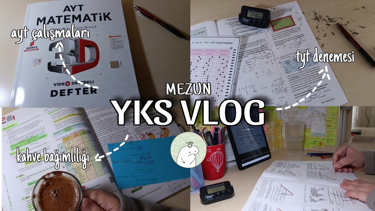 yks26 ders çalışma günlüğüm l mezunvlog, tyt denemesi, ayt çalışmaları ... #yks #tyt #ayt #mezun