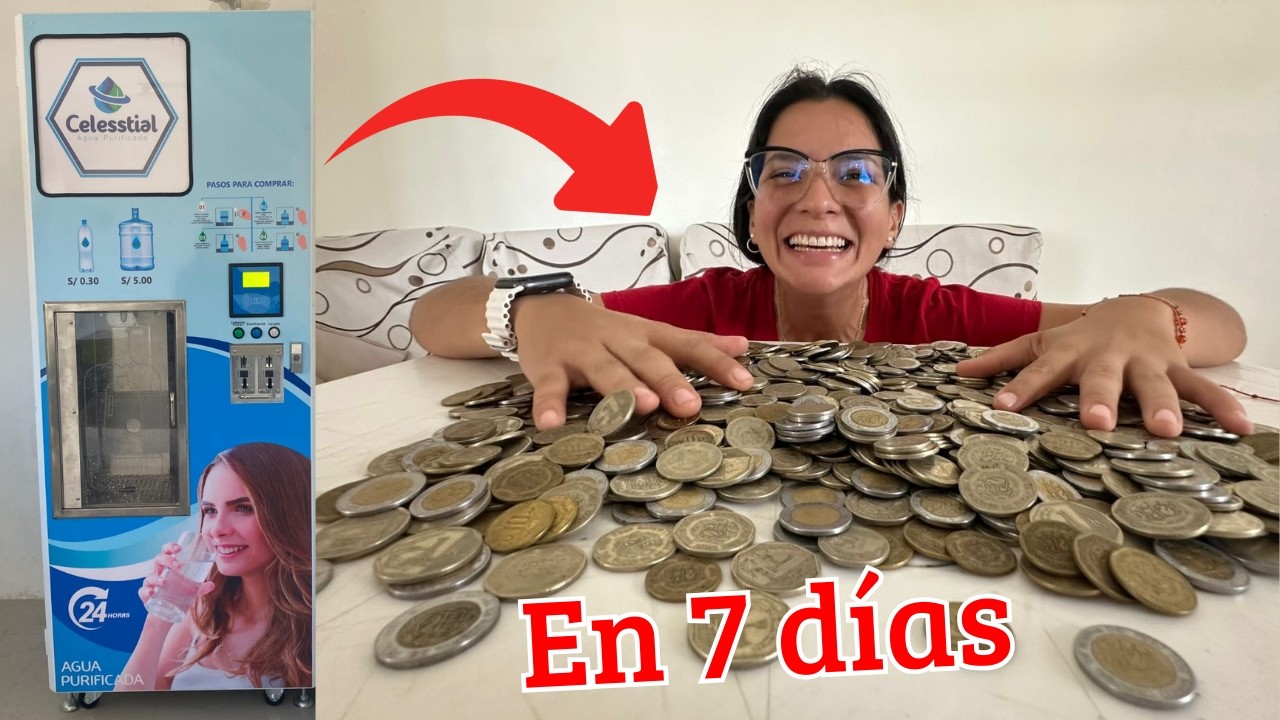 Cuanto Gane 😱 con 4 de mis Maquinas Vending de Agua Purificada ?