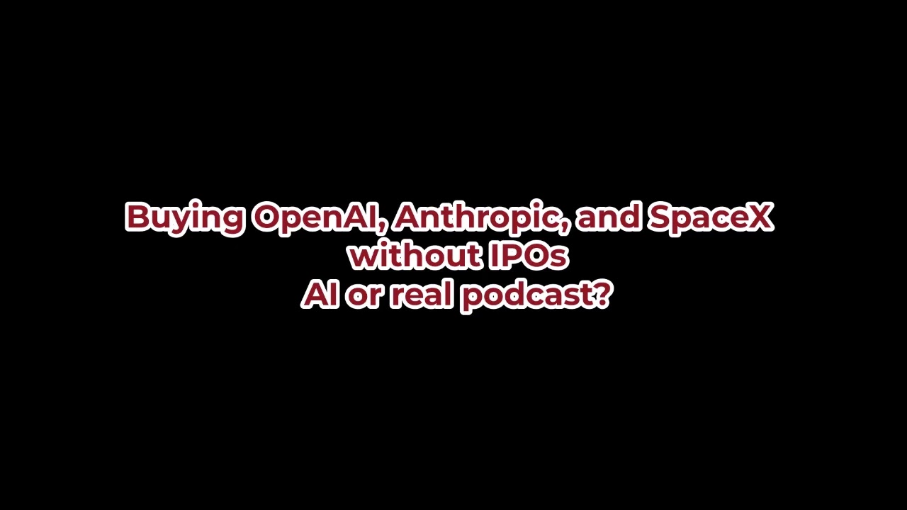 Покупка OpenAI, Anthropic и SpaceX — без проведения IPO.
