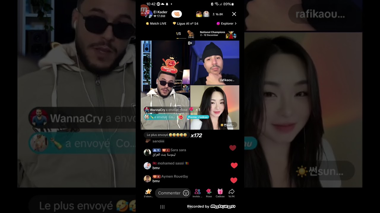 لايف el kader مع رفيق و كورية تموت بضحك😂
