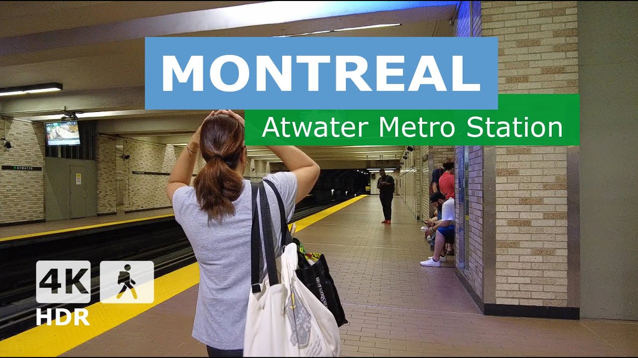 [ 4K ] Atwater Metro Station Walking Tour | 🟢 Green Line | Montreal, Quebec, Canada 🇨🇦 2024