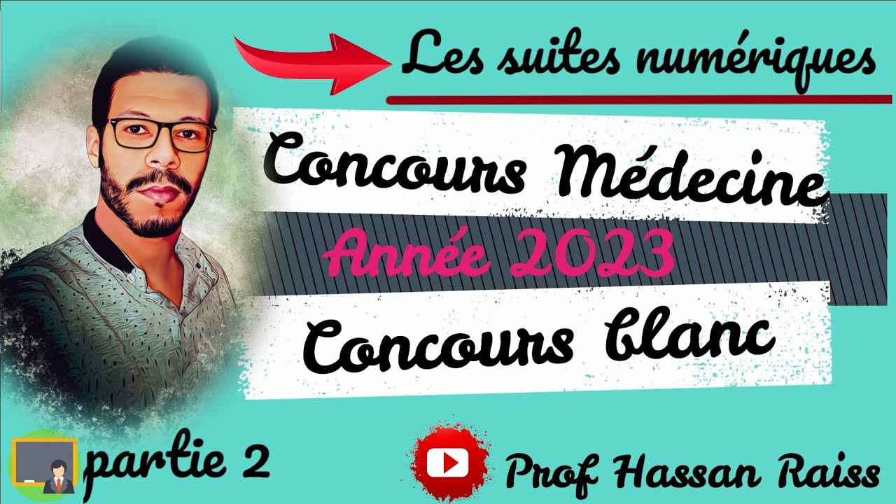 Correction Examen Blanc Médecine 2023 les Suites Numériques partie 2