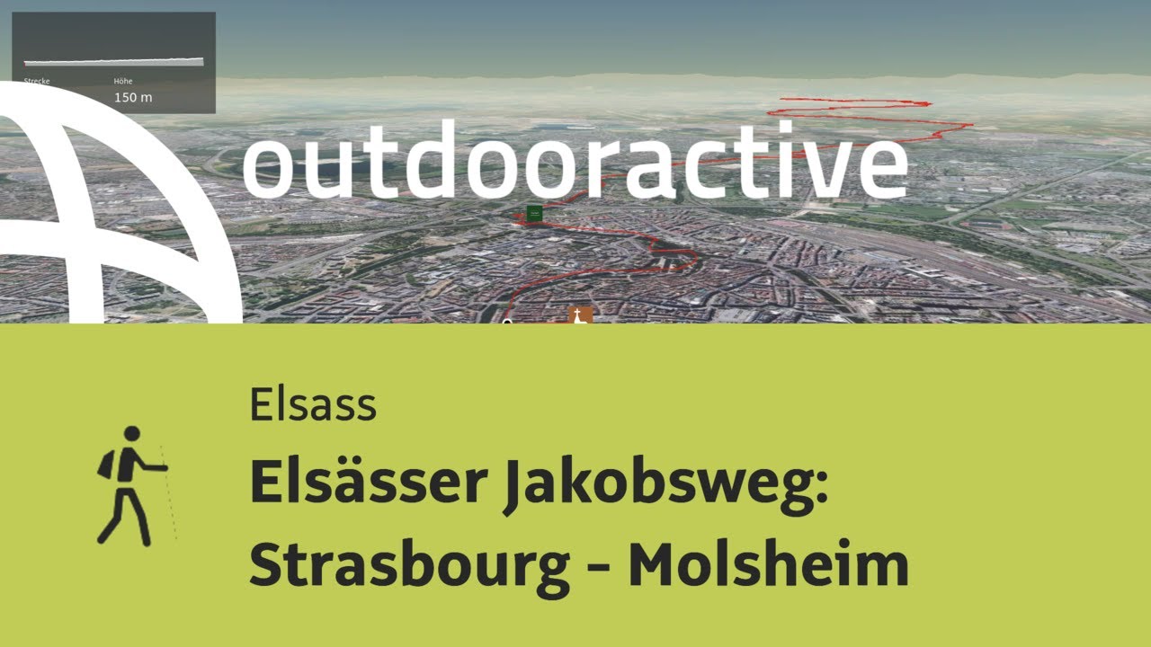 Pilgerweg im Elsass: Elsässer Jakobsweg: Strasbourg - Molsheim