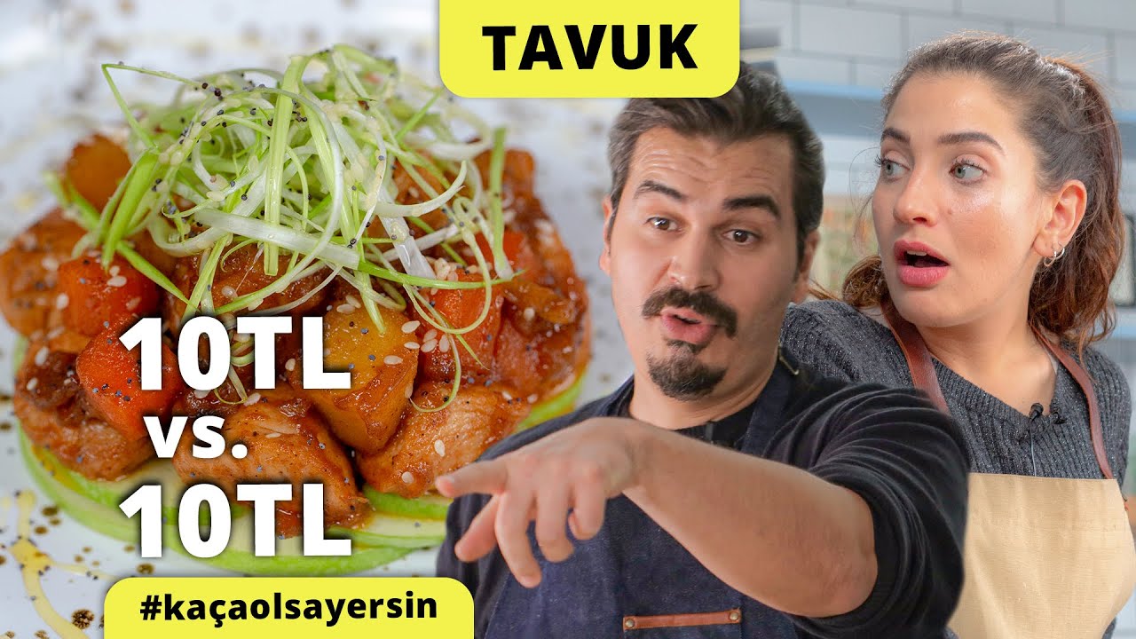 Şeflerimiz AYNI BÜTÇELERLE Yaptı: 10 Liralık Tavuk Yemeği vs 10 Liralık Tavuk Yemeği #kaçaolsayersin