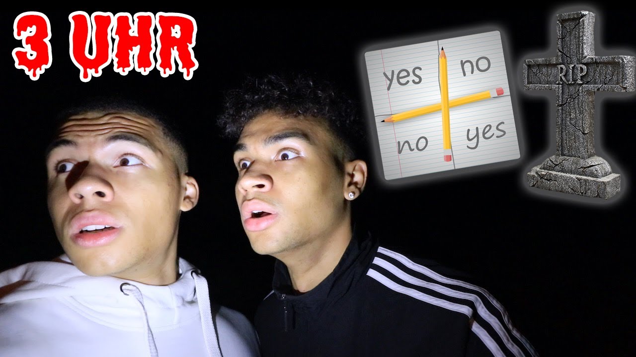 SPIELE NIEMALS UM 3 UHR NACHTS CHARLIE CHARLIE AUF EINEM FRIEDHOF !!! (GEIST) | Kelvin und Marvin