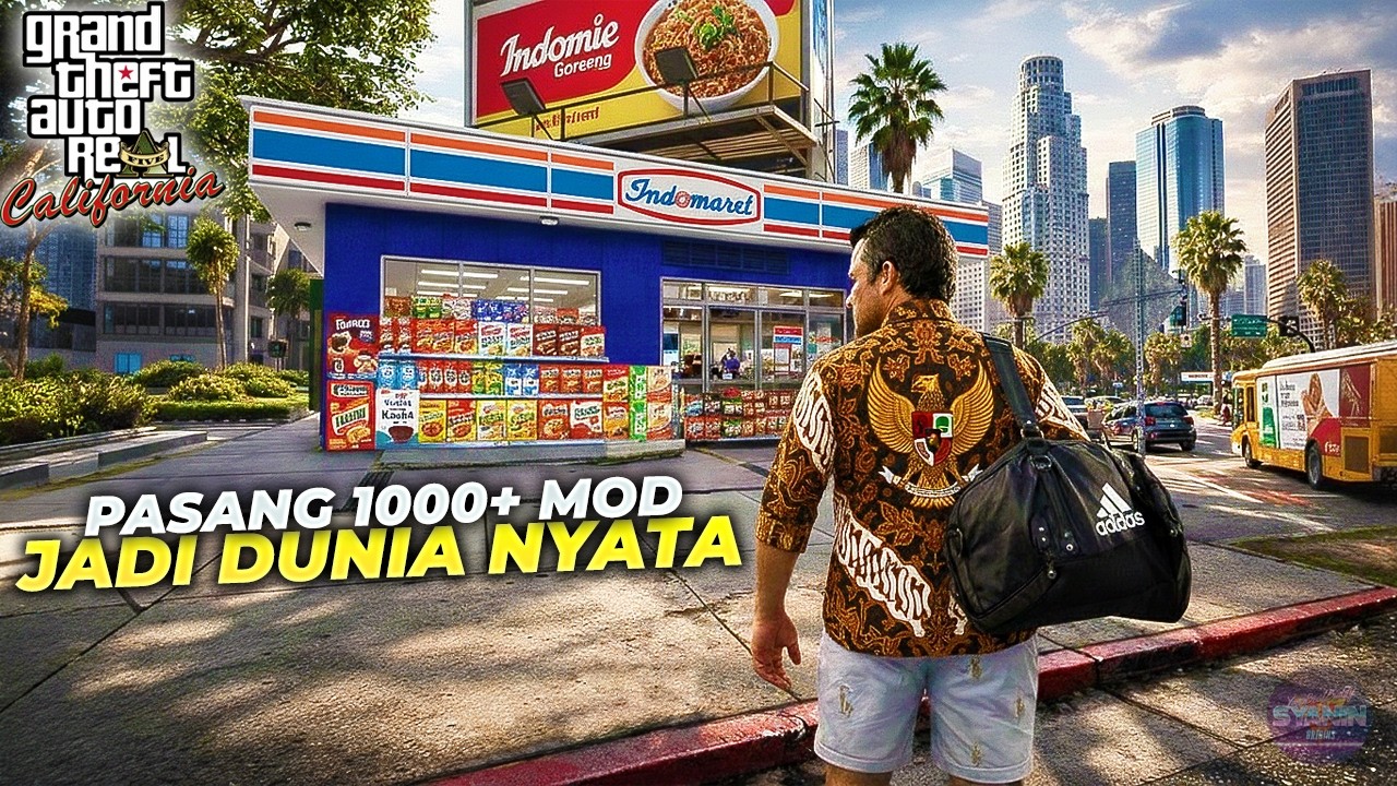 BURIK Jadi MEWAH Ala GTA 6 Mod Dunia Nyata GTA 5 Real California Terbaru Saat ini Grafis Realistis
