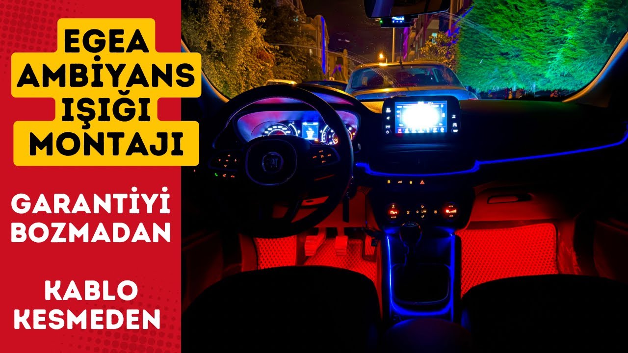 EGEA AMBİYANS IŞIĞI MONTAJI | GARANTİ BOZMADAN KABLO KESMEDEN | EGEA ÇOK RENKLİ AMBİYANS AYDINLATMA