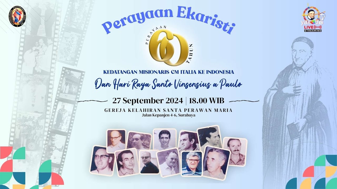 Pesta St Vinsensius a Paulo - PERAYAAN EKARISTI 27 SEPTEMBER 2024 -