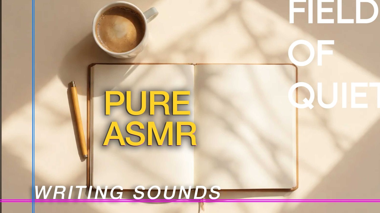 Gentle sound of notebook and pencil  — Relaxing Sound ASMR NO MUSIC