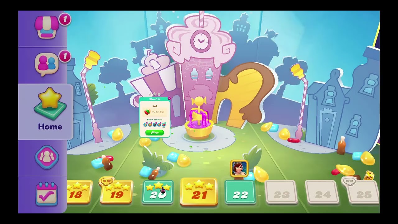 Candy crush soda saga level 20 to 23